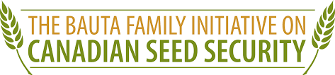 Bouta Family Initiative on Canadian Seed Security logo text with one wheat branch on each side