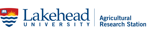 Lakehead University logo with the additional text: Agricultural research station