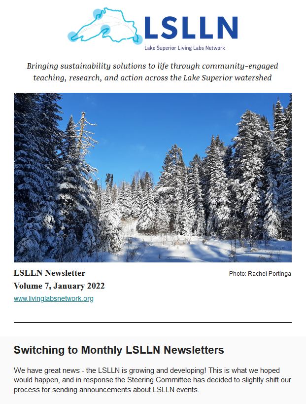 Front page of the LSLLN Newsletter, Volume 7