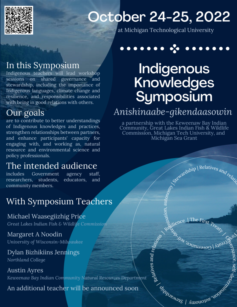 Poster for Indigenous Knowledges Symposium