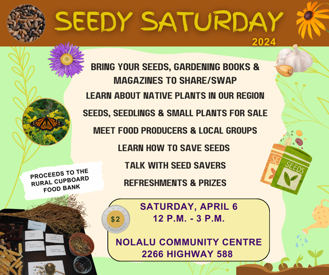 poster for Nolalu Seedy Saturday event